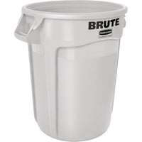 Brute 20 Gallon Vented Round Containers - White - 2 Pack-Brute container, Vented