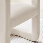 Modway - Winslow Performance Velvet Chaise d’accent en tonneau - Alabaste-Rembourrage résistant aux taches