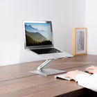 ShoppingAll Adjustable Ergonomic Laptop Stand Riser for Laptops Up to 17" - Silver - 4 Pack-9