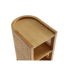 Manhattan Comfort Versailles 11.81" Industry Chic End Table - Nature-15.94" L x 11.81" W x 24.41" H