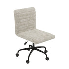 Brassex Nestor Office Chair - Beige-320mm iron frame and base