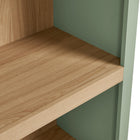 Modway Caleb 4 Arched Display Shelf Bookcase - Sage-7