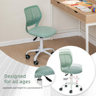 Homy Casa Colorful Fabric Teen Task Chair - Aqua Green-Modern Design: The sleek and contemporary look fits seamlessly into any teen's room or study area