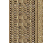 HOMCOM - Séparateur de pièce autoportant en fibre ondulée à 6 panneaux pour bureau à domicile - naturel-Matériaux : Papier, Bambou, Bois 
