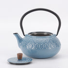 Minimal - Théière en fonte émaillée Minimal - Sakura Bleu - 0,6 L-Distribue la chaleur uniformément, maintient la température plus longtemps