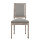 Modway Court Upholstered Fabric Dining Side Chair - Light Grey - 2 Pack-8