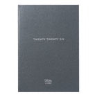 Letts - 2026 Agenda hebdomadaire/mensuel Titanium - 8-1/4 po x 5-5/6 po - Charbon - Multilingue- Style d’intérieur intemporel avec une semaine sur deux pages
