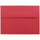 JAM Paper A7 Coloured Invitation Envelopes - 5.25 x 7.25 - Red Recycled - 50 Pack-Our envelopes are made from 30% recycled 24 lb paper and feature a straight flap gum closure with a smooth finish