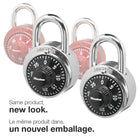 Master Lock Combination Padlock, 1-7/8" Wide, Metal Body - 2 Pack-3-digit combination security for keyless convenience
