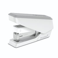 Fellowes LX840 Half Strip EasyPress Antimicrobial Stapler - White-High-quality, jam-free design