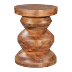 Zuo Kerala Side Table - Walnut-Colour: Walnut