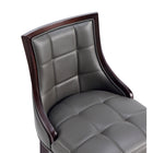 Manhattan Comfort - Fifth Avenue tabouret de comptoir traditionnel de 19" en similicuir rembourré - gris galet-10