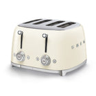 SMEG 4x4 4-Slice Toaster - Cream -Wide slots with automatic cantering, for slices of different thickness