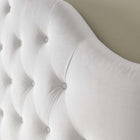 Modway Sovereign Diamond Tufted Performance Velvet Queen Headboard - White-Dense Foam Padding