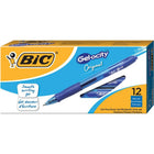 BIC Gelocity Gel Pens Retractable – 0.7mm – Blue – 12 Pack-Gel ink is vibrant and smooth flowing for effortless writing