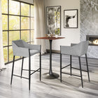 Zuo Andover Barstool - Slate Grey-Dimensions: 22.0" L x 22.4" W x 40.0" H