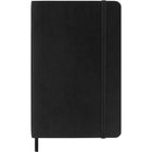 Moleskine Classic Plain Pocket Notebook - Black - Soft Cover - 3.5" x 5.5"-Rounded corners