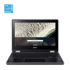 Acer R753T 11.6" Touchscreen Chromebook + 3 months Google AI Pro - Celeron N4500 - 64GB eMMC SSD - 8GB RAM - Chrome OS - Black-Military Grade Durability - The Military Standard (MIL-STD 810H1) tested, impact-resistant body stands up all sorts of daily wear and tear. The shock absorbent bumper and reinforced design protects the device from drops as high as 122cm and up to 60kg of downward force. The widened brackets and reinforced IO ports protect against rough play while the unique drainage design of the ke