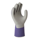 Atlas - Gants de jardinage pour enfants en nitrile lisse - Gris/Violet - Taille XS - Lot de 2-Préhension Lisse