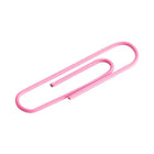 JAM Paper Colourful Jumbo Paper Clips - 2"- Pink - 75 Pack-Quantity: 75 per box | Packed in a reusable clear box to keep your desktop or your desk drawer organized