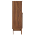 Modway Render Freestanding Bathroom Storage Cabinet - Walnut-Tapered Legs