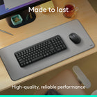 Logitech MK250 Compact Wireless Mouse & Keyboard - Rose-Comfort is key: Deep-profile keys and an adjustable tilt-leg design make typing feel great