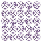 JAM Paper Circular Paper Clips - Round - Purple - 50 Pack-These colourful paperclips are great for organizing papers at home, school, or the office