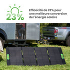 Yoshino - Générateur solaire portable à semi-conducteurs 4 000 W avec 3 panneaux solaires portables de 200 W-PUISSANCE SANS LIMITES – Que vous soyez en camping, en aventure ou en pleine urgence, ce générateur solaire portable pèse 53,6 lb. et constitue une excellente source d'énergie lorsque tout le reste échoue. Doté de poignées intégrées en aluminium pour un transport facile et de 3 panneaux solaires compacts pesant 18,7 livres et mesurant 31" x 72" x 0,2" chacun, dépliés.