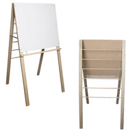 Crestline Big Book Easel - 48" x 24"-Great classroom addition, this easel displays big books on one side, and stores them on the reverse