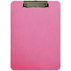 JAM Paper - Presse-papiers en plastique avec pince métallique discrète - format lettre (9 x 12 -5) - rose fuchsia-Couleur : Rose | Soyez élégant et organisé avec des presse-papiers colourés.