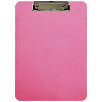JAM Paper - Presse-papiers en plastique avec pince métallique discrète - format lettre (9 x 12 -5) - rose fuchsia-Couleur : Rose | Soyez élégant et organisé avec des presse-papiers colourés.