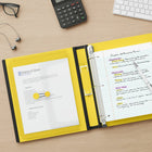 Staples Better Binder - 1" - Yellow-D-rings close tightly to allow pages to turn easily