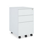 Ceha Canada 3-Drawer Metal Pedestals - Signal White-EFFICIENT SPACE UTILIZATION & SECURITY: Optimize your file organization with this compact file cabinet that provides ample storage without taking up much floor space. Rest assured of the safety and privacy of your documents with the included key lock