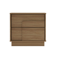 Manhattan Comfort Horizon 21.7" Modern Nightstand - Maple-Modern Nightstand for Bedroom and Living Room Use