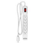 Westinghouse 6-Outlet USB Power Strip-6 Grounded Outlets