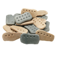 Yellow Door - Pierres de comptage tactiles, lot de 20-Fabriquées à partir d'un mélange de pierres unique, elles sont durables pour une utilisation dans le sable, l'eau et à l'extérieur