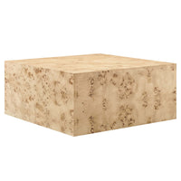 Modway Cosmos 36" Square Burl Wood Coffee Table - Natural Burl-Modern, Nature-Inspired Design