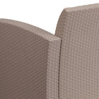 Flash Furniture Chaise en fausse rotin gris clair avec coussin gris clair tout temps-Confort profond du siège
