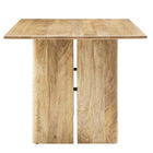 Modway Amistad 60" Wood Dining Table - Oak-7