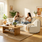 HOMCOM 102" Chenille Upholstered 3 Seater Boneless Sofa Couch - Cream White-Soft chenille upholstery adds coziness and skin-friendly relaxation  
