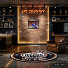 Leon Draisaitl Oilers 2025 SCF OT Celebration - Framed Canvas - 31" x 22"-Finished size: 31.5x22.5