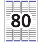 Avery - Étiquettes rectangulaires blaches avec Easy Peel, -1/2 po x 1-3/4 po, Paquet de 8000 (5167)-Garantie sans bourrage ni maculage!