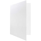 JAM Paper Premium Matte Coloured Cardstock Two-Pocket Presentation Folders - White - 6 Pack-Quantity: 6 Folders per Pack | One for each subject & project