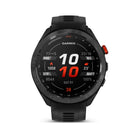 Garmin - Approach S70 - Lunette en céramique noire avec bracelet en silicone noir-Le superbe écran AMOLED de 1,2 pouces donne vie à plus de 43 000 cartes CourseView en couleur à votre poignet