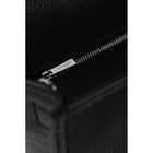 Design Lambert Inc The Valentina Leather Tote Bag - Black-Earphone compartment