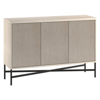 Hudson&Canal Brighton 48"W Buffet Table - Alder White-A modern contemporary design for your dining room, kitchen, or den