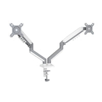 Uplite - Support de Moniteur Double Bras à Ressort à Gaz Réglable en Hauteur pour Deux écran de 15” à 32”-S'adapte à la plupart des moniteurs de 15” à 32” avec des trous de montage VESA arrière de 75 x 75 mm ou 100 x 100 mm