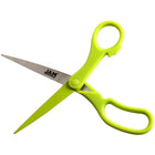 JAM Paper Heavy Duty Multi-Purpose Precision Scissors - 8" - Lime Green-Size: 8 inches (204 cm) overall length | Great for all home, desktop, office and arts & crafts uses