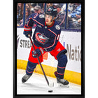 Johnny Gaudreau Columbus Blue Jackets - Framed Canvas - 22" x 31"-Premium canvas print with gallery-wrapped edges