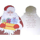 Rosedale General Christmas Greeting Cards/Envelopes - 5-1/2" x 8" - Christmas Wishes - Cutout of Santa - 12 Pack-Printed on premium uncoated paper